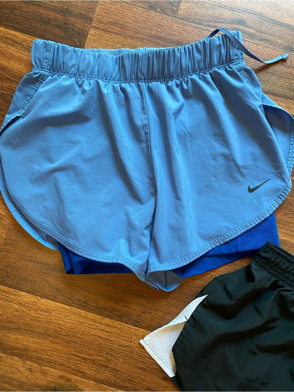 Nike Running Shorts Set - Black, Light Blue, Heather Blue